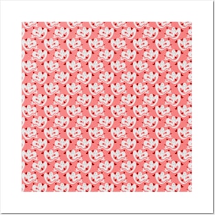 Love Ghost Pink Pattern Posters and Art